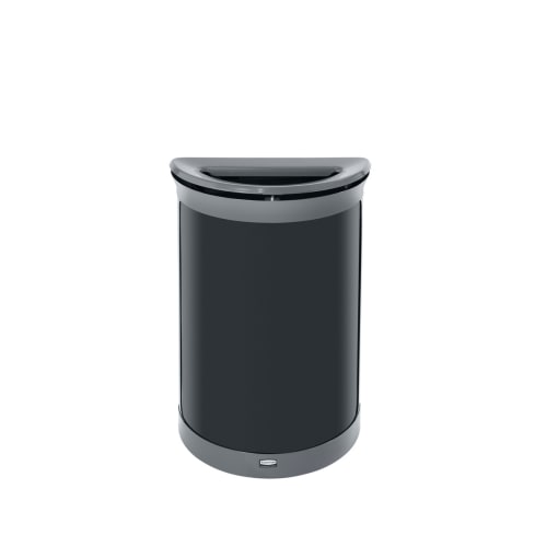 Rubbermaid Enhance 11.5 Gallon Half Round Waste Receptacle